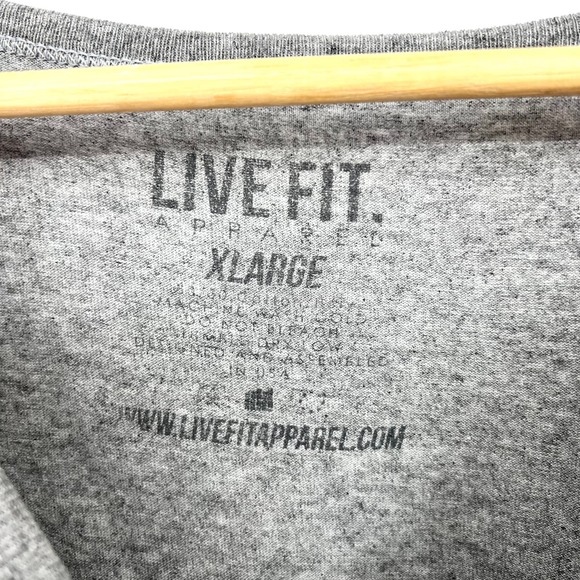 LIVE FIT Men's Gray Athletic Tank Top Size XL - Picture 4 of 4
